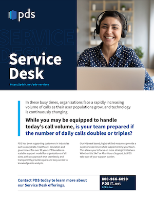 PDS Service Desk Offerings